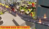 Amazing Superhero BMX Rider Stunt Racing Screen Shot 0