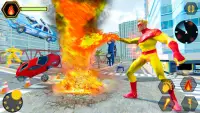 Fire Storm Super Hero: Flying Superhero War Games Screen Shot 1