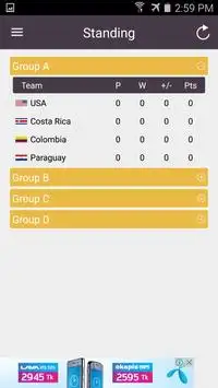 LiveFootball-Copa America 2016 Screen Shot 3