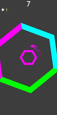 Color Hexagon - Smash Colors, switch color, circle Screen Shot 2