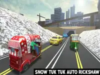 Snow Tuk Tuk Auto Rickshaw 3D Screen Shot 6