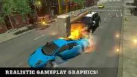 US Police Chase Hammer Car Crash Simulator Game Screen Shot 2