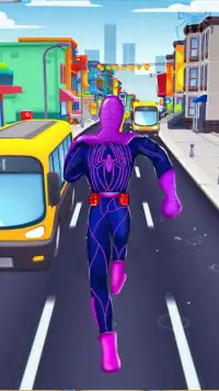 Subway Spider Hero Man Run Screen Shot 2