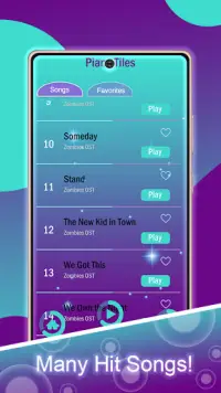 OST Zombies 2 Piano Tiles Screen Shot 1