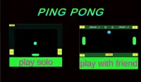 ping pong multiplayer and singleplayer Screen Shot 0