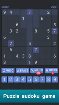 Sudoku Free Puzzle - เกมออฟไลน์จำนวนสมอง Screen Shot 0