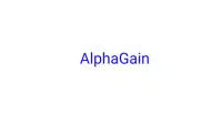 AlphaGain Screen Shot 0