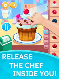Cupcake Kids Food Game. Pro Screen Shot 0