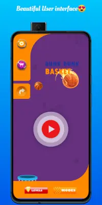Basketball shooting game - The Crazy dunk shot Screen Shot 0