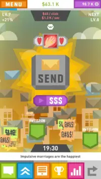 Spam Game - Clicker Screen Shot 2