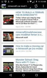 Car Mods For Minecraft Screen Shot 3