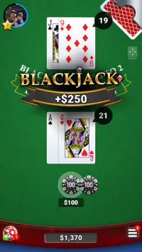 Blackjack 21 Casino Card Game Screen Shot 0