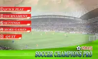 Champions de football Pro 2015 Screen Shot 0