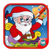 Colorful christmas Santa Claus