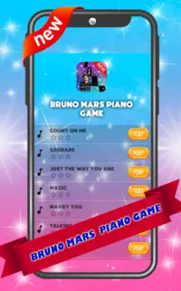Bruno Mars Piano Game Screen Shot 0