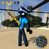 US Police Stickman Rope Hero Vegas Gangstar Crime