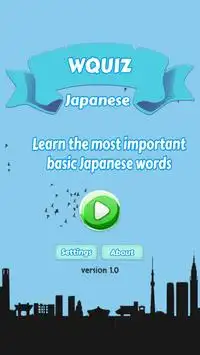 W Quiz Japanese Beginner Screen Shot 0