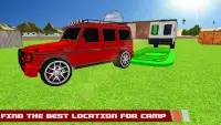 Camper Van Truck Driving-Beach Resort Screen Shot 0
