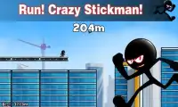Stickman Roof Running Screen Shot 1