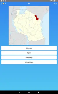 Tanzanie: les provinces - Quiz de géographie Screen Shot 7