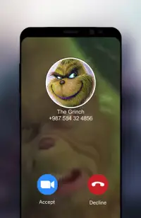 Fake call for the Grinch 2021 Screen Shot 1