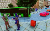 superhéroe pasajero autobús conducción simulación Screen Shot 10
