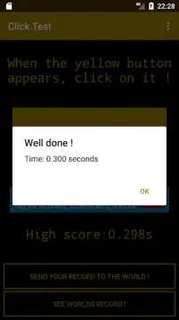 Click Test : Test of reactivity and speed! Screen Shot 1