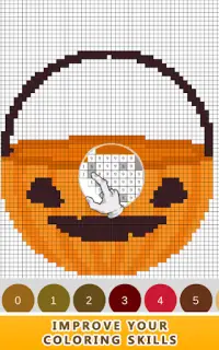 Halloween Color by number Pixel Art New Screen Shot 2