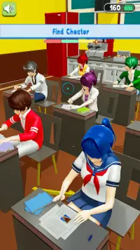 anime okul öğretmen simülatör Screen Shot 2