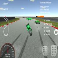 moto contro corsa formula 3D