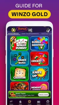 Win Winzo Gold - Earn Money, Play & Win Games Tips Screen Shot 3