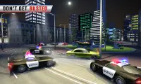 Policía Noche Coche Escapar 3D Screen Shot 3