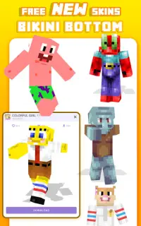 Skins Sponge Craft For Minecraft PE 2021 Screen Shot 1