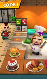 บ้าทำอาหาร: พ่อครัวร้านอาหารเกมทำอาหารบ้า Screen Shot 0