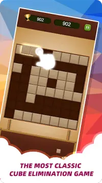 Wood Brick Crush - Классическая игра-головоломка Screen Shot 2