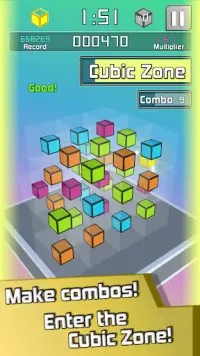 CuboCombo: A 3D match 3 game! Screen Shot 2