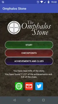 Omphalos Stone (Last Tower 2): A Text Adventure Screen Shot 0