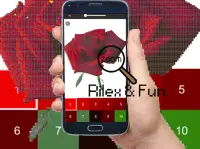 Rose Flower Pixel Art-Color By Number New 2021 Screen Shot 4