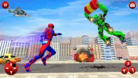 सुपर हीरो रोबोट मुक्त आग से लड़ने: सुपर हीरो खेल Screen Shot 3