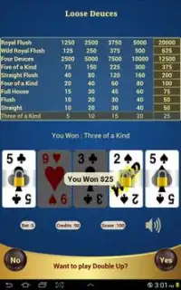 Loose Deuces Poker Screen Shot 7