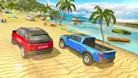 Water Surfer Jeep Cars Race on Miami Beach Screen Shot 1