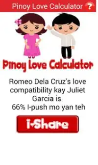 Pinoy Love Calculator Screen Shot 2