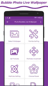 Bubble Photo Live Wallpaper Screen Shot 0