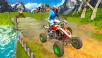 Quad-Bike Spiele: Motorrad Ren Screen Shot 9
