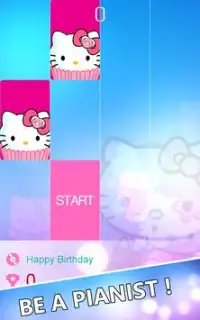 Pink Hello Kitty Piano Tiles Screen Shot 1