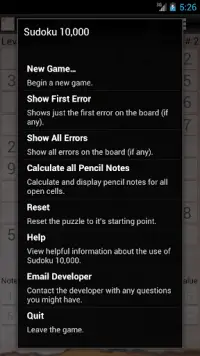 Sudoku 10,000 Trial Screen Shot 3