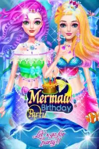 Princess Mermaid Birthday Party - sihirli peri Screen Shot 0