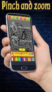Learn to color Spider Man Screen Shot 1
