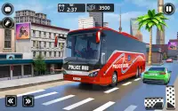 US Police Bus Simulator Game Screen Shot 0