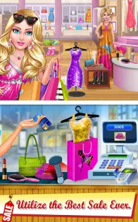 शॉपिंग मॉल फैशन स्टोर सिम्युलेटर: लड़की गेम Screen Shot 12